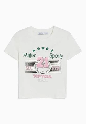 T-shirt z nadrukiem Bershka