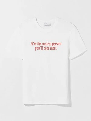 T-shirt z nadrukiem Bershka