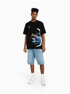 T-shirt z nadrukiem Bershka