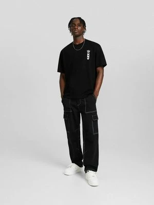 T-shirt z nadrukiem Bershka