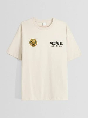 T-shirt z nadrukiem Bershka
