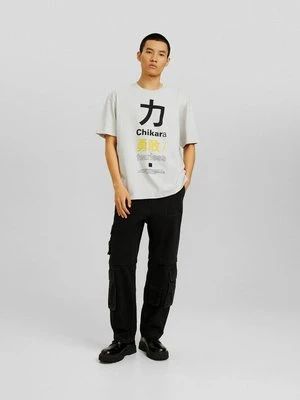 T-shirt z nadrukiem Bershka