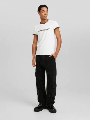 T-shirt z nadrukiem Bershka