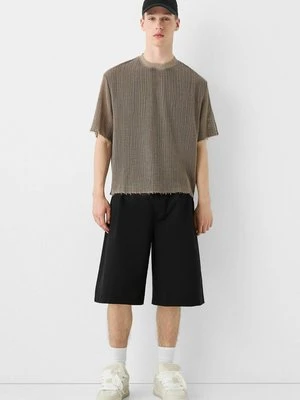 T-shirt z nadrukiem Bershka