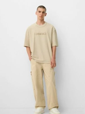 T-shirt z nadrukiem Bershka