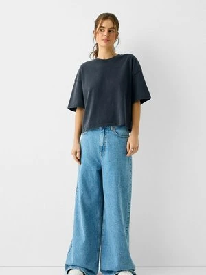 T-shirt z nadrukiem Bershka