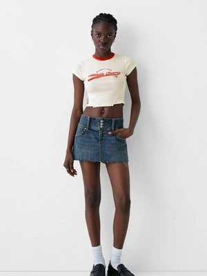 T-shirt z nadrukiem Bershka