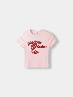 T-shirt z nadrukiem Bershka