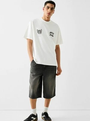 T-shirt z nadrukiem Bershka