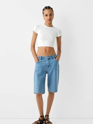 T-shirt z nadrukiem Bershka