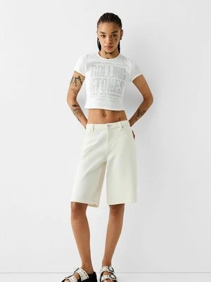 T-shirt z nadrukiem Bershka