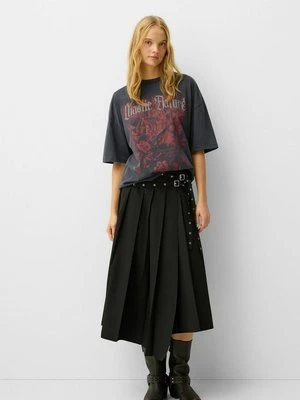 T-shirt z nadrukiem Bershka