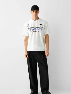 T-shirt z nadrukiem Bershka