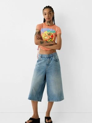 T-shirt z nadrukiem Bershka