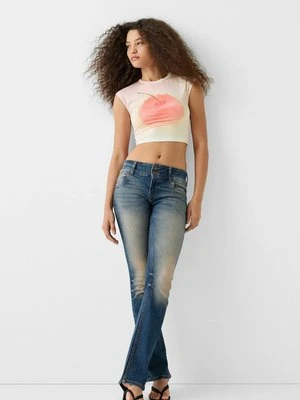 T-shirt z nadrukiem Bershka