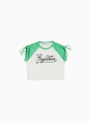 T-shirt z nadrukiem Bershka