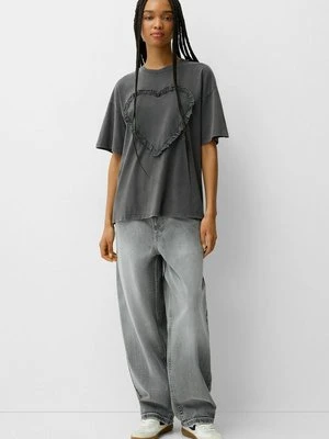 T-shirt z nadrukiem Bershka