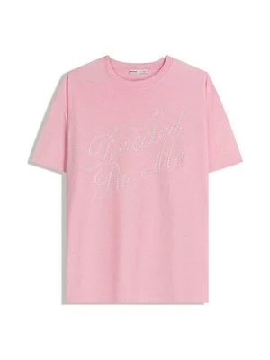 T-shirt z nadrukiem Bershka