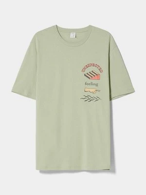 T-shirt z nadrukiem Bershka