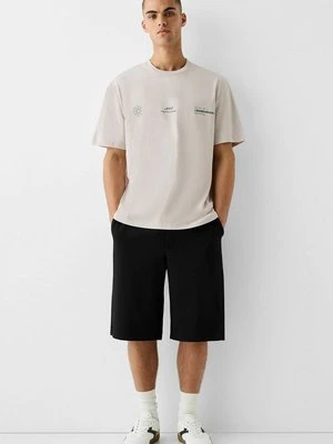 T-shirt z nadrukiem Bershka