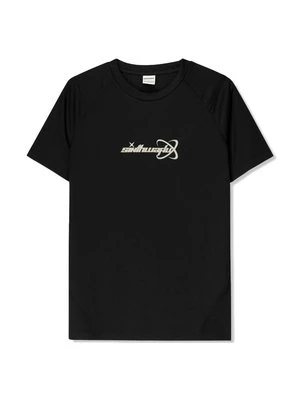 T-shirt z nadrukiem Bershka czarny