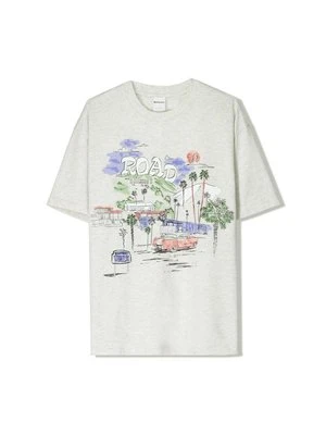 Zdjęcie produktu T-shirt z nadrukiem Bershka