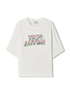 Zdjęcie produktu T-shirt z nadrukiem Bershka biały