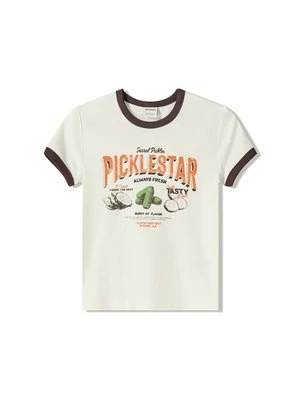 T-shirt z nadrukiem Bershka