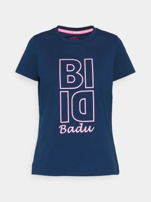 T-shirt z nadrukiem BIDI BADU granatowy