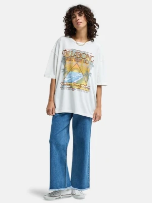 T-shirt z nadrukiem Billabong biały