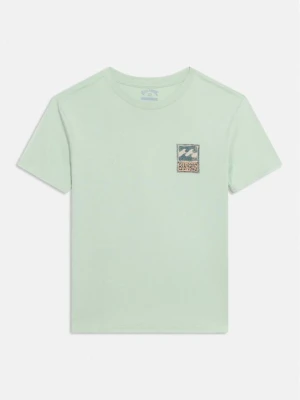 T-shirt z nadrukiem Billabong jasnozielony