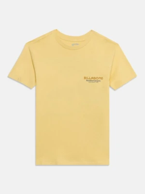T-shirt z nadrukiem Billabong jasnożółty