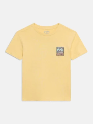 T-shirt z nadrukiem Billabong jasnożółty