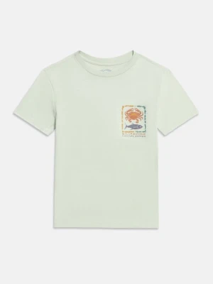 T-shirt z nadrukiem Billabong mleczny