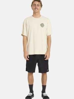 T-shirt z nadrukiem Billabong piaskowy
