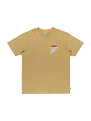T-shirt z nadrukiem Billabong piaskowy