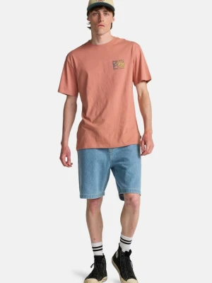 T-shirt z nadrukiem Billabong różowy