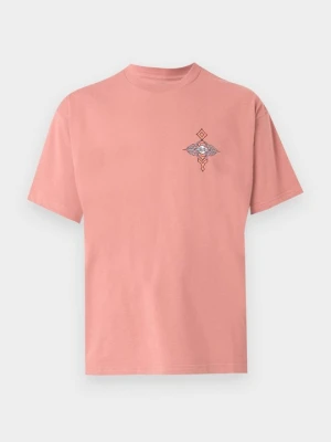 T-shirt z nadrukiem Billabong różowy
