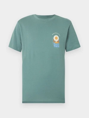 T-shirt z nadrukiem Billabong szary