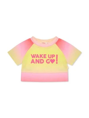 T-shirt z nadrukiem Billieblush różowy
