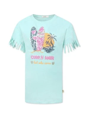 T-shirt z nadrukiem Billieblush zielony