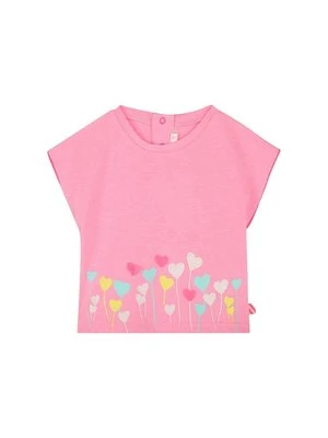 T-shirt z nadrukiem Billieblush różowy