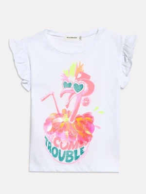 T-shirt z nadrukiem Billieblush biały