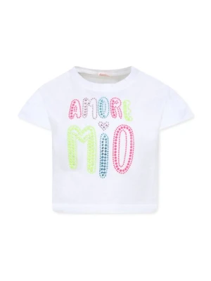 T-shirt z nadrukiem Billieblush biały