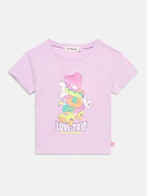 T-shirt z nadrukiem Billieblush liliowy