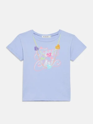 T-shirt z nadrukiem Billieblush liliowy