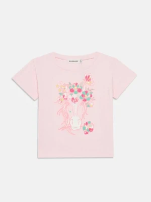 T-shirt z nadrukiem Billieblush różowy