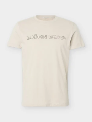 T-shirt z nadrukiem Björn Borg beżowy