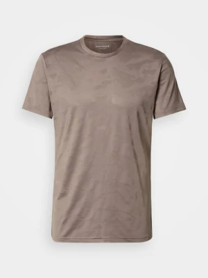 T-shirt z nadrukiem Björn Borg brązowy