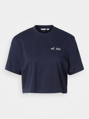 T-shirt z nadrukiem Björn Borg granatowy